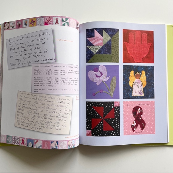Threaded Together: The Pink Ribbon Quilt Project Hardcover Book 2008 - Picture 10 of 16